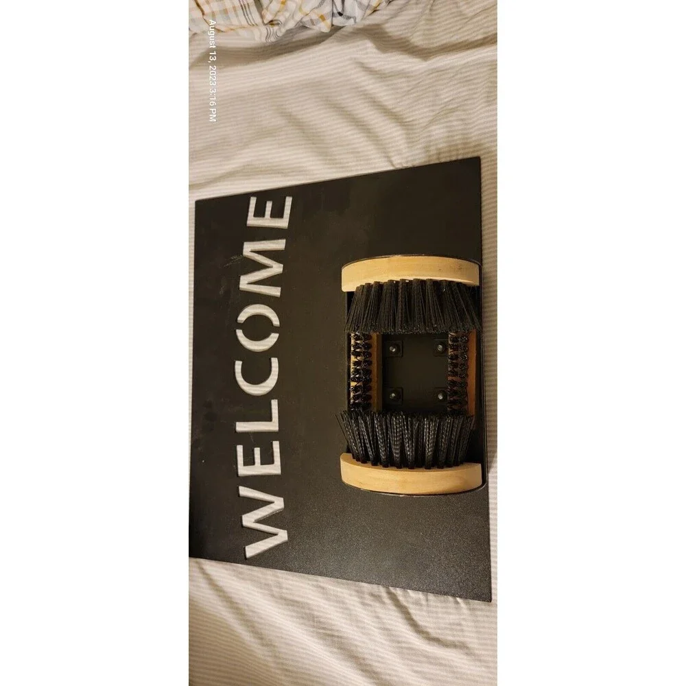 Welcome Mat, Shoe Cleaner, Metal, Brand New, Black, Outdoor By 5 Star Metal